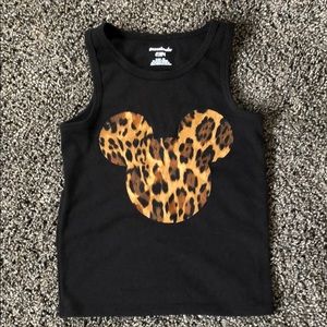 Leopard Mickey Ears tank top. Size 4T.